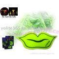 Reflective mouth sticker with self-adhesive material